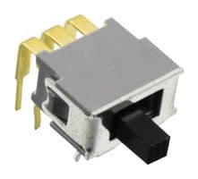 AS2D-5M-10-Z - NIDEC COMPONENTS - AS2D-5M-10-Z - Slide Switch, Hyper-Miniature, DPDT, On-On, Through Hole, AS Series, 50 mA, 48 V