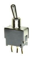 ATE1D-2M3-10-Z - NIDEC COMPONENTS - ATE1D-2M3-10-Z - Toggle Switch, Subminiature, On-On, SPDT, Non Illuminated, ATE Series, Through Hole, 50 mA