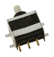 CFPA-1FB4-A2T - NIDEC COMPONENTS - CFPA-1FB4-A2T - Pushbutton Switch, CFPA Series, SPDT, On-(On), Plunger, White
