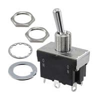 ET215K12-Z - NIDEC COMPONENTS - ET215K12-Z - Toggle Switch, On-Off, DPST, Non Illuminated, ET Series, Panel Mount, 15 A