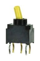 FT1D-2M-Z - NIDEC COMPONENTS - FT1D-2M-Z - Toggle Switch, Ultra-Miniature, On-On, SPDT, Non Illuminated, FT Series, Through Hole