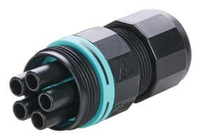 THB.387.B5A - HYLEC - THB.387.B5A - Circular Connector, Sealed Circular Connector, TH387 TEEPLUG Series, Cable Mount Receptacle