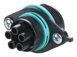 THB.387.D5A - HYLEC - THB.387.D5A - Circular Connector, Sealed Circular Connector, TH387 TEEPLUG Series, Panel Mount Receptacle