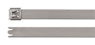111-95209 MBT20XH-SS316L-ML - HELLERMANNTYTON - 111-95209 MBT20XH-SS316L-ML - Cable Tie, Stainless Steel, 521 mm, 12.3 mm, 152 mm, 2700 N