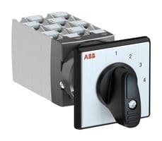 1SCA126598R1001 - ABB - 1SCA126598R1001 - Rotary Switch, 4 Position, 2 Pole, 30 °, 25 A, 400 V, OC25 Series