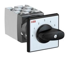 1SCA126602R1001 - ABB - 1SCA126602R1001 - Rotary Switch, 6 Position, 1 Pole, 30 °, 25 A, 400 V, OC25 Series