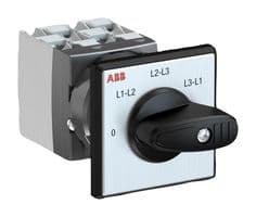 1SCA126652R1001 - ABB - 1SCA126652R1001 - Rotary Switch, 4 Position, 3 Pole, 45 °, 25 A, 400 V, OC25 Series