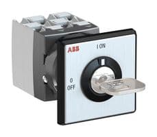 1SCA134997R1001 - ABB - 1SCA134997R1001 - Keylock Switch, Off-On, 3PST, OC25 Series, 2 Position, Screw, 25 A