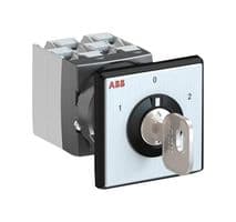 1SCA138477R1001 - ABB - 1SCA138477R1001 - Keylock Switch, On-Off-On, DPST, OC25 Series, 3 Position, Screw, 25 A