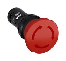 1SFA619550R1041 - ABB - 1SFA619550R1041 - Emergency Stop Switch, SPST-NC, Twist to Release, Screw, 1.5 A, 127 V