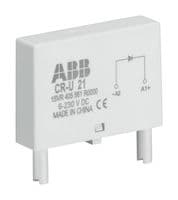 1SVR405665R0000 - ABB - 1SVR405665R0000 - Pluggable Module, Varistor and LED, Red, 6 to 24 VAC/VDC, CR-U Series Relay Sockets