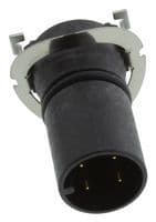 MSAS-04PMMT-EE0001 - AMPHENOL LTW - MSAS-04PMMT-EE0001 - Sensor Connector, M Series, M12, Male, 4 Positions, PCB Pin, Straight Panel Mount