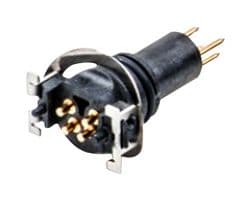 M8S-04PMMT-EE0001 - AMPHENOL LTW - M8S-04PMMT-EE0001 - Sensor Connector, M Series, M8, Male, 4 Positions, PCB Pin, Straight Panel Mount