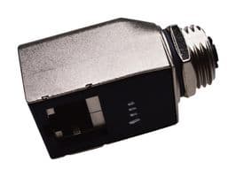 RJS-12X08FF-RS7001 - AMPHENOL LTW - RJS-12X08FF-RS7001 - Connector Adapter, M12, 8 Ways, Jack, RJ45, 8 Ways, Jack