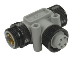 130035-0057 - MOLEX - 130035-0057 - Sensor Splitter, BRAD Mini-Change, T - Style, Cable Mount, 5 Position 7/8" Receptacle