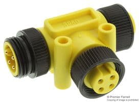 130035-0085 - MOLEX - 130035-0085 - Sensor Splitter, BRAD Mini-Change, T - Style, Cable Mount, 4 Position Mini-Change Receptacle