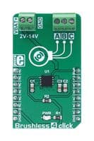 MIKROE-3019 - MIKROELEKTRONIKA - MIKROE-3019 - Add-On Board, Brushless 4 Click Board, MCP8063, BLDC Motor Driver, 3-Phase, MikroBUS