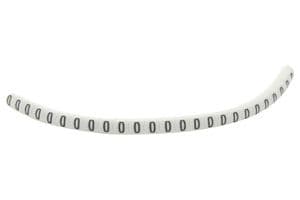 901-11038 HGBC1-3WH O - HELLERMANNTYTON - 901-11038 HGBC1-3WH O - Wire Marker, Helagrip, Slide On, Chevron Cut, Pre Printed, O, Black, White, 3.5mm, 3 mm