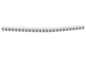 901-11042 HGBC1-3WH S - HELLERMANNTYTON - 901-11042 HGBC1-3WH S - Wire Marker, Helagrip, Slide On, Chevron Cut, Pre Printed, S, Black, White, 3.5mm, 3 mm