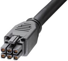 245136-0610 - MOLEX - 245136-0610 - Cable Assembly, Mega-Fit Receptacle to Mega-Fit Receptacle, 6 Ways, 5.7 mm, 2 Row, 1 m, 3.3 ft