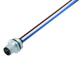 76-0231-0015-00004-0200 - BINDER - 76-0231-0015-00004-0200 - Sensor Cable, M12 Plug, Free End, 4 Positions, 200 mm, 7.9 ", 713/763