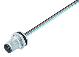 76-0531-1011-00004-0200 - BINDER - 76-0531-1011-00004-0200 - Sensor Cable, M12 Plug, Free End, 4 Positions, 200 mm, 7.9 ", 763 Series