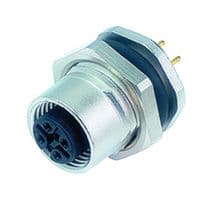 86-0532-1000-00005 - BINDER - 86-0532-1000-00005 - Sensor Connector, 713/763 Series, M12, Female, 5 Positions, PCB Socket, Straight Panel Mount