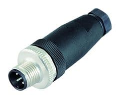 99-0437-12-05 - BINDER - 99-0437-12-05 - Sensor Connector, 713 Series, M12, Male, 5 Positions, Screw Pin, Straight Cable Mount
