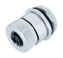 99-0432-500-04 - BINDER - 99-0432-500-04 - Sensor Connector, 713/763 Series, M12, Female, 4 Positions, Screw Socket, Straight Panel Mount