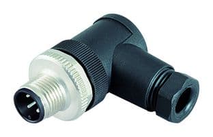 99-0437-24-05 - BINDER - 99-0437-24-05 - Sensor Connector, 713 Series, M12, Male, 5 Positions, Screw Pin, Right Angle Cable Mount