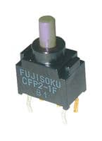CFP2-1FC-AW - NIDEC COMPONENTS - CFP2-1FC-AW - Pushbutton Switch, CFP2 Series, SPDT, On-(On), Plunger for Cap, Grey