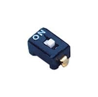 CFS-0102MA - NIDEC COMPONENTS - CFS-0102MA - DIP / SIP Switch, 1 Circuits, Slide, Surface Mount, SPST-NO, 6 V, 100 mA