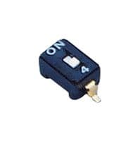 CFS-0102MB - NIDEC COMPONENTS - CFS-0102MB - DIP / SIP Switch, 1 Circuits, Slide, Surface Mount, SPST-NO, 6 V, 100 mA