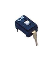 CFS-0102MC - NIDEC COMPONENTS - CFS-0102MC - DIP / SIP Switch, 1 Circuits, Slide, Through Hole, SPST-NO, 6 V, 100 mA
