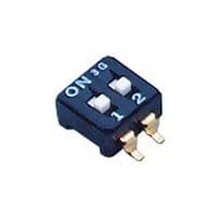 CFS-0202MB - NIDEC COMPONENTS - CFS-0202MB - DIP / SIP Switch, 2 Circuits, Slide, Surface Mount, SPST-NO, 6 V, 100 mA