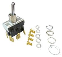 ET230N10-Z - NIDEC COMPONENTS - ET230N10-Z - Toggle Switch, On-On, DPDT, Non Illuminated, ET Series, Panel Mount, 30 A