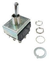 ET310A12-Z - NIDEC COMPONENTS - ET310A12-Z - Toggle Switch, On-Off, 3PST, Non Illuminated, ET Series, Panel Mount, 10 A