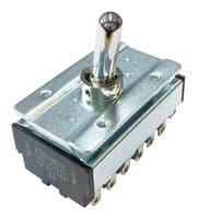 ET620N13-Z - NIDEC COMPONENTS - ET620N13-Z - Toggle Switch, On-On, 6PDT, Non Illuminated, ET Series, Panel Mount, 20 A