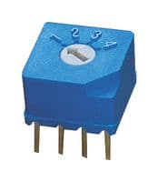 S-2050 - NIDEC COMPONENTS - S-2050 - Rotary Switch, 4 Position, 1 Pole, 36 °, S-2050 Series