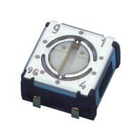 S-4010TA - NIDEC COMPONENTS - S-4010TA - Rotary Coded Switch, S-4000 Series, Surface Mount, 10 Position, 2.4 VDC, BCD, 100 mA