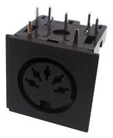 671-0501 - DELTRON COMPONENTS - 671-0501 - DIN Audio / Video Connector, 5 Contacts, Jack, PCB Mount, Through Hole Right Angle