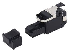 RVAFPUBK-S1 - BELDEN - RVAFPUBK-S1 - Modular Connector, RJ45 Jack, 1 x 1 (Port), Cat6a, Panel Mount