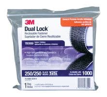 TB3550 - 3M - TB3550 - Hook & Loop Fastener, 10 ft, 3.05 m, 1 ", 25.4 mm, Black, PO (Polyolefin)