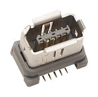 IX80G-A-10P - HIROSE / HRS - IX80G-A-10P - Modular Connector, Modular Jack, 1 x 1 (Port), 10P10C, Cat5e, Cat6a, Surface Mount