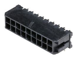43045-1801 - MOLEX - 43045-1801 - Pin Header, Wire-to-Board, 3 mm, 2 Rows, 18 Contacts, Through Hole Right Angle
