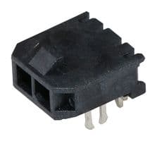 43650-0205 - MOLEX - 43650-0205 - Pin Header, Wire-to-Board, 3 mm, 1 Rows, 2 Contacts, Through Hole Right Angle
