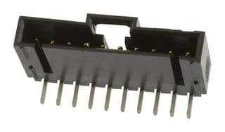 70553-0044 - MOLEX - 70553-0044 - Pin Header, Wire-to-Board, 2.54 mm, 1 Rows, 10 Contacts, Through Hole Right Angle