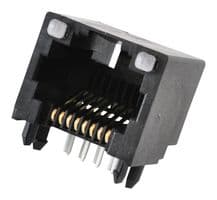 43860-0007 - MOLEX - 43860-0007 - Modular Connector, RJ45 Jack, 1 x 1 (Port), 8P8C, Cat3, Panel Mount, Through Hole Mount