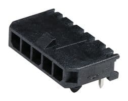 43650-0502 - MOLEX - 43650-0502 - Pin Header, Wire-to-Board, 3 mm, 1 Rows, 5 Contacts, Through Hole Right Angle