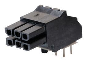 44764-0601 - MOLEX - 44764-0601 - PCB Receptacle, Board-to-Board, Wire-to-Board, 3 mm, 2 Rows, 6 Contacts, Female Receptacle